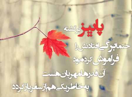 عکس نوشته های رمانتیک پاییزی 