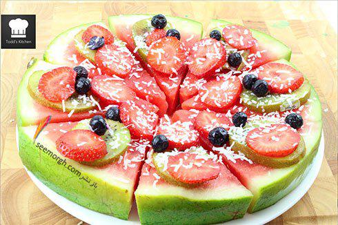 شب یلدا با پیتزاهای هندوانه ای از میهمانان تان پذیرایی کنید!! 
