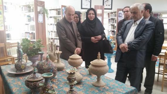 شبنم ها , shabnamha, afkl ih, بازدید فرماندار, کتابخانه اعتمادیه, شبنم همدان, 