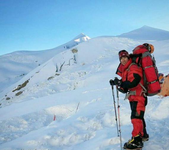 کوهنوردی,بانوی کوهنورد ایرانی,قله دائولاگیری,اورست,shabnamha.ir,شبنم همدان,afkl ih,شبنم ها