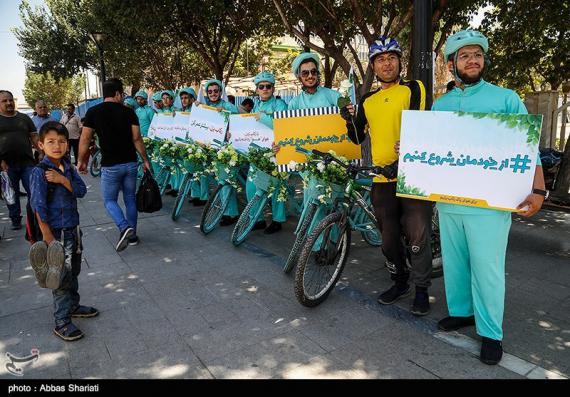 دوچرخه سواری,کمپین,کمپین از خودمان شروع کنیم,بازار تهران,shabnamha.ir,شبنم همدان,afkl ih,شبنم ها