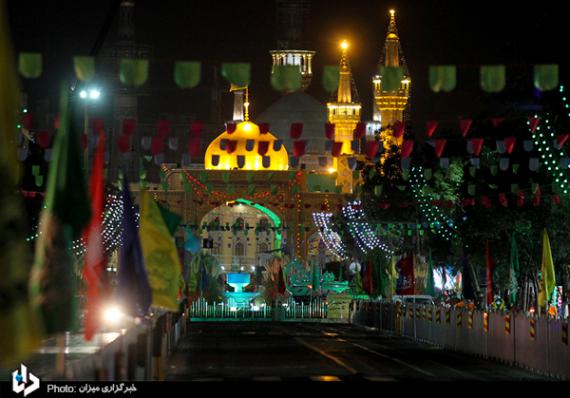 دهه کرامت,حرم مطهر رضوی,آذین بندی حرم رضوی,میلاد امام رضا(ع),shabnamha.ir,شبنم همدان,afkl ih,شبنم ها