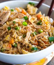 طرز تهیه مرغ سرخ شده با برنج