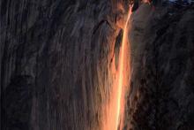  پارک ملی کالیفرنیا,آبشار آتش,آبشار آتش در کالیفرنیا,shabnamha.ir,شبنم همدان,afkl ih,شبنم ها