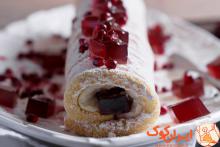 رولت انار,رولت اناری,شب یلدا,انواع رولت,رولت با ژله انار,shabnamha.ir,شبنم همدان,afkl ih,شبنم ها; 
